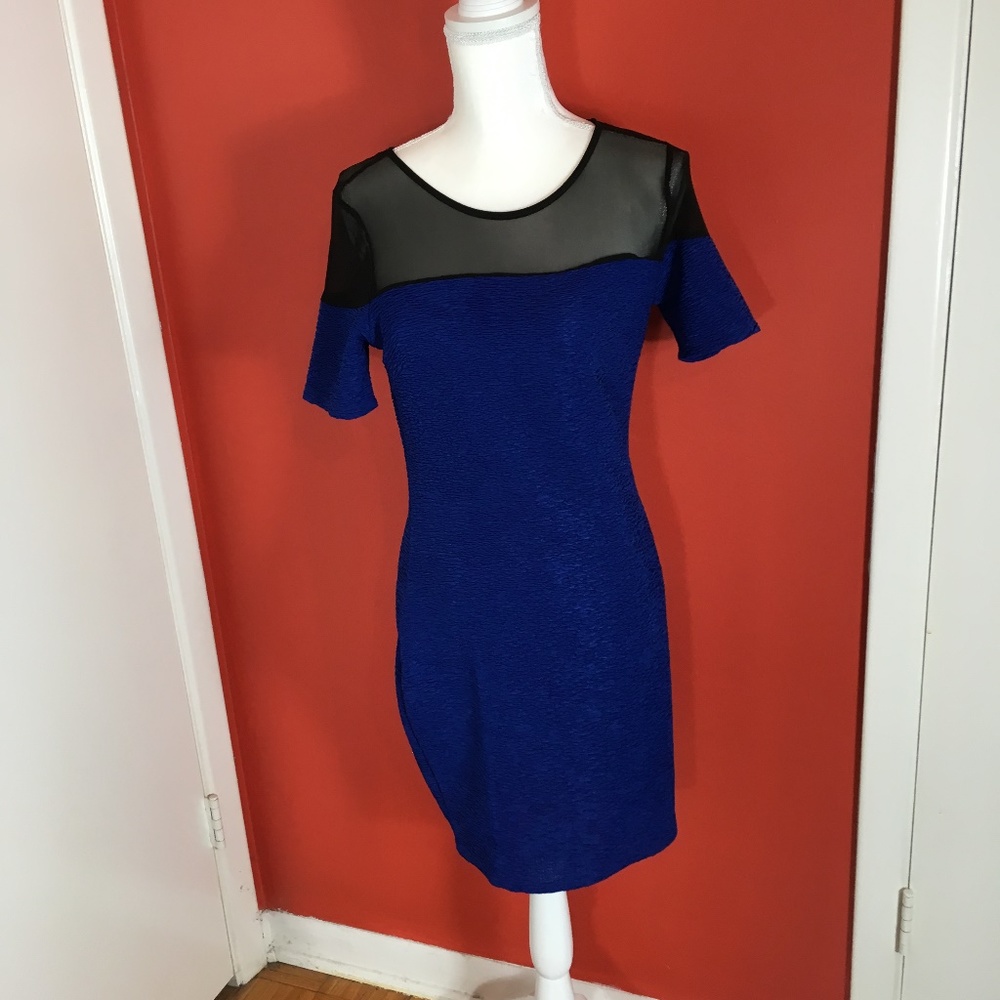 love J Ladies/Juniors blue & black dress, size M - Picture 2 of 8